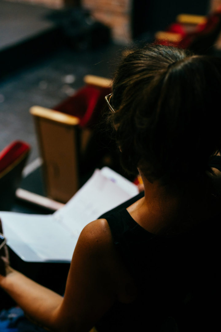 Director viewing the stage